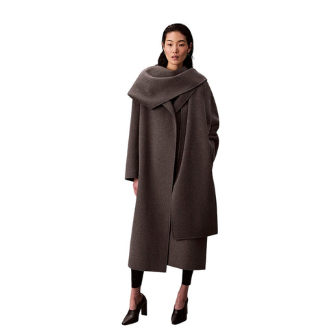 Calvin Klein Cappotto Cappotto Donna in lana con sciarpa XS - Francavilla Moda